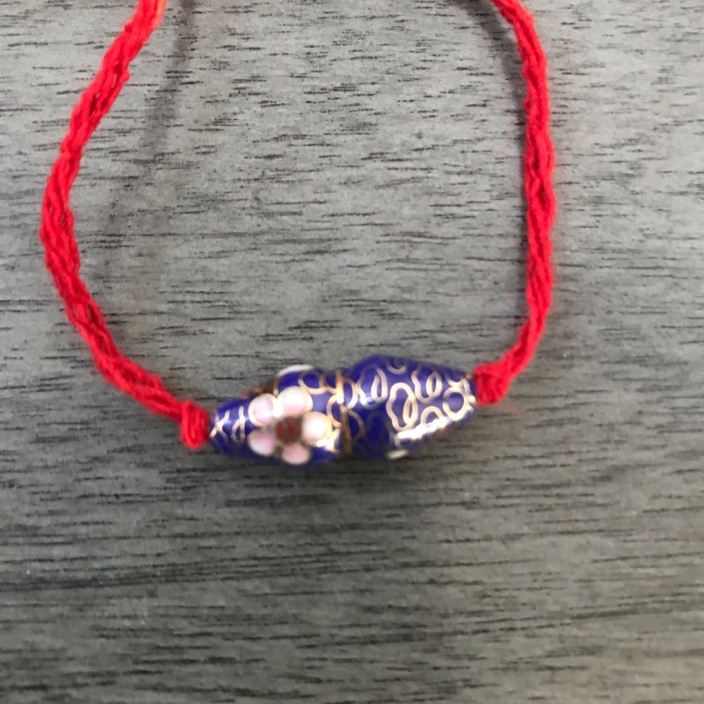 Holy Thread with Cloisonné Bead